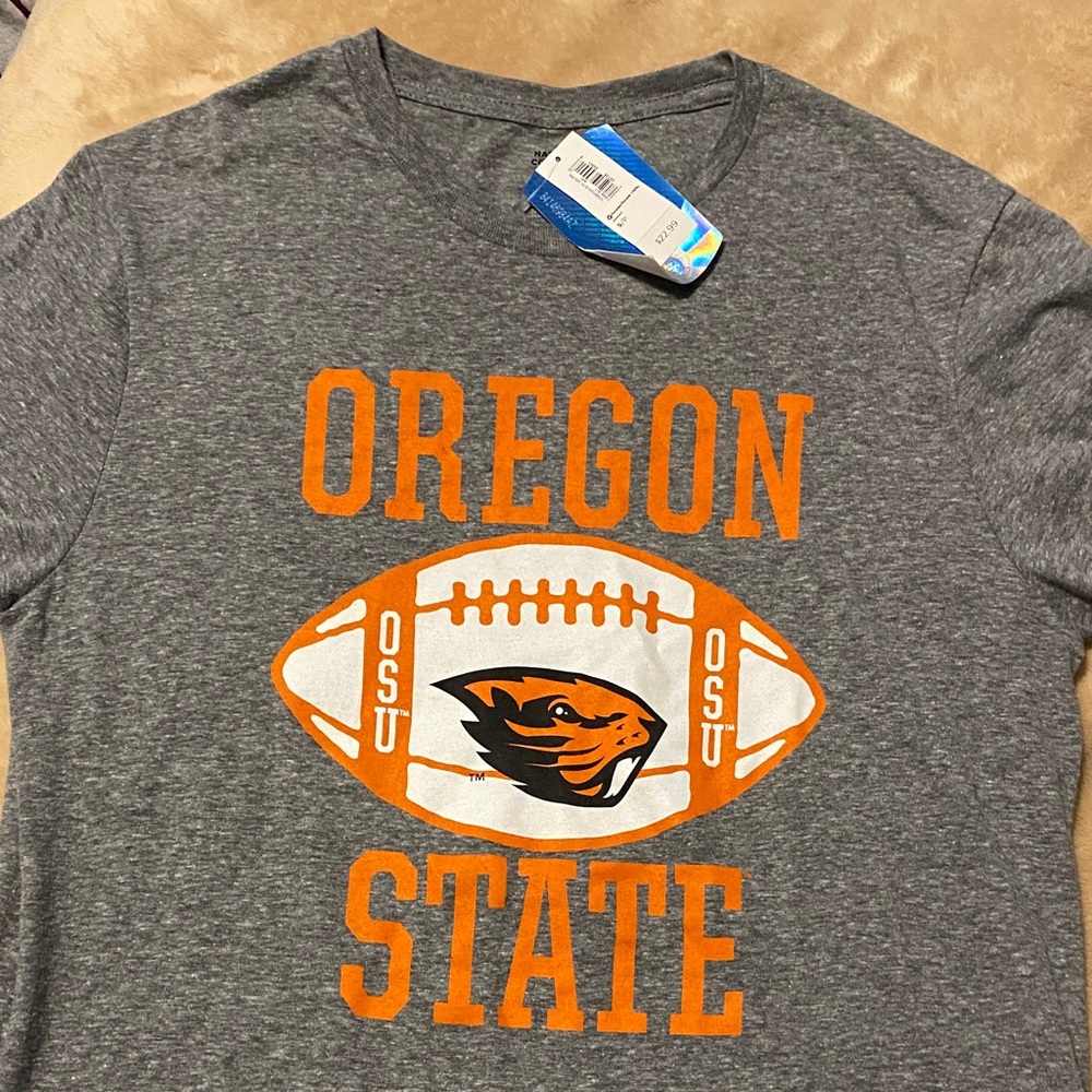 National Collegian OSU Oregon Beavers Football Tee Shirt Sz S